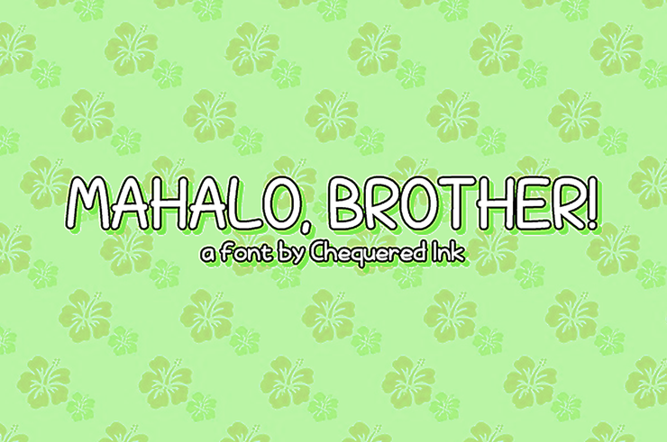 Mahalo Brother字体 1