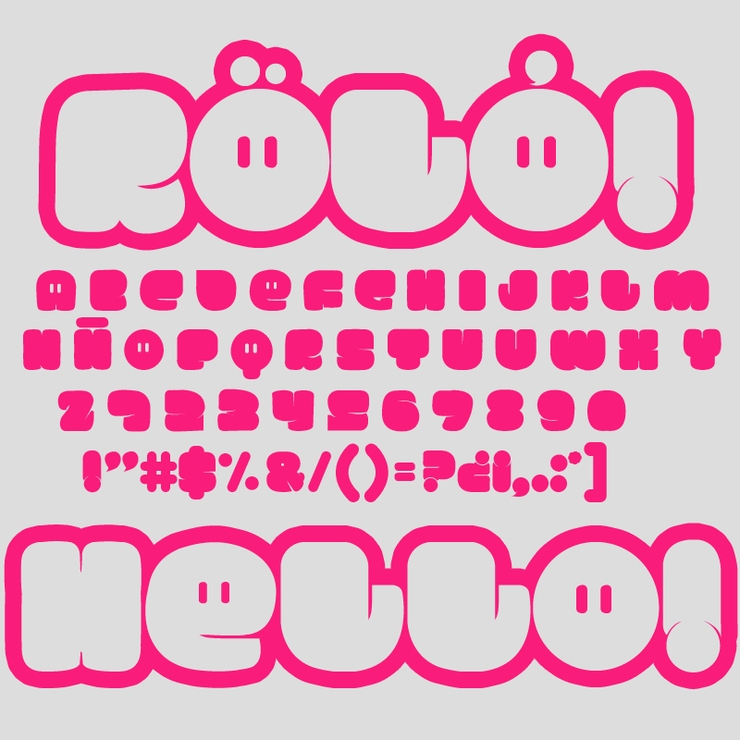 RÖLÓ!字体 1