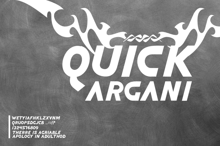 Quick Argani字体 1
