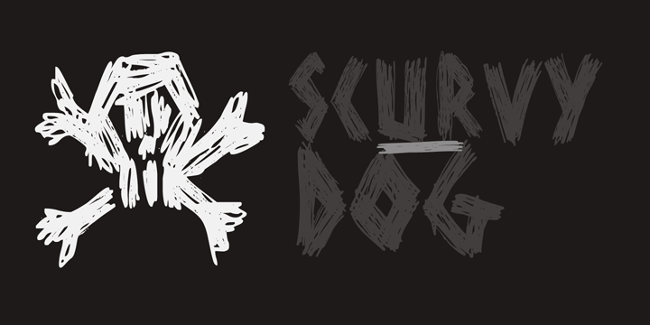 DK Scurvy Dog字体 1