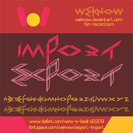 EXPORT import字体 1