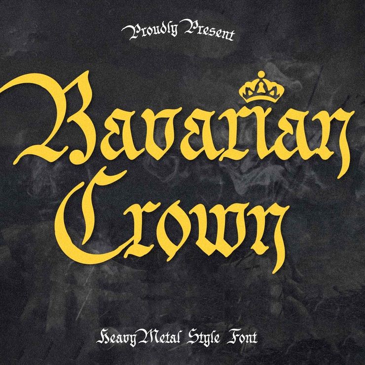 Bavarian Crown字体 2