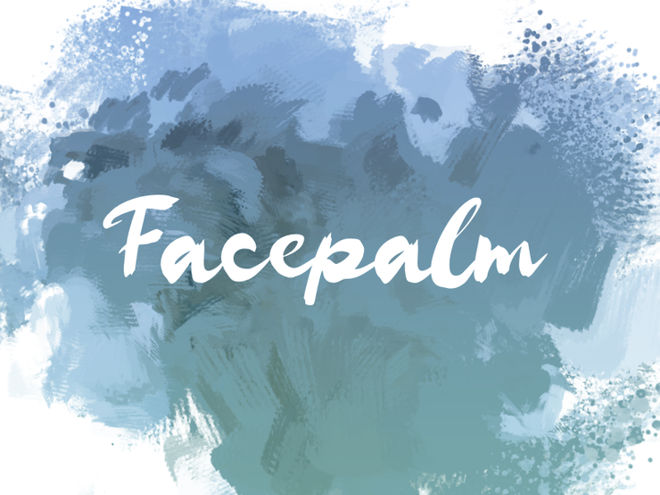 f Facepalm字体 1