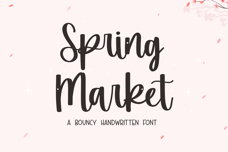 Spring Market字体 8