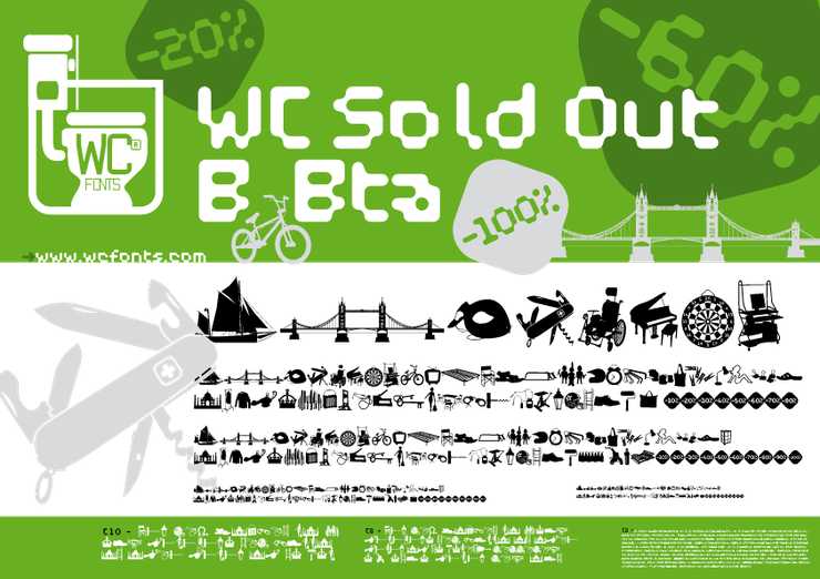 WC Sold Out B Bta 字体 1