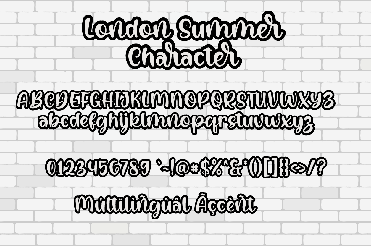 London Summer字体 5