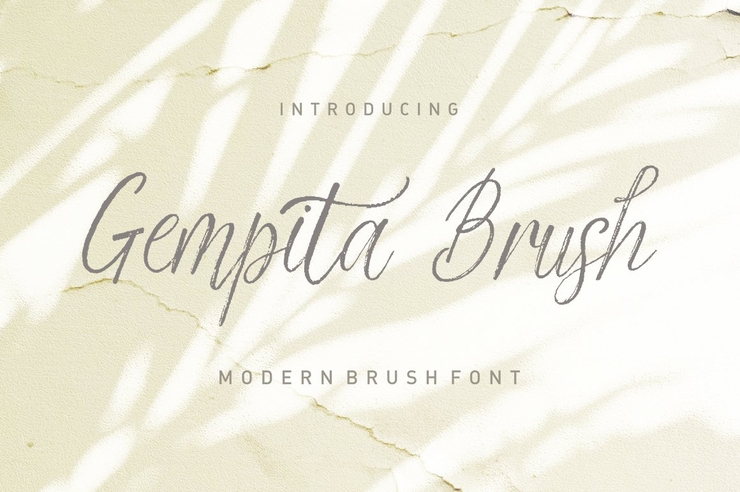 Gempita Brush字体 7