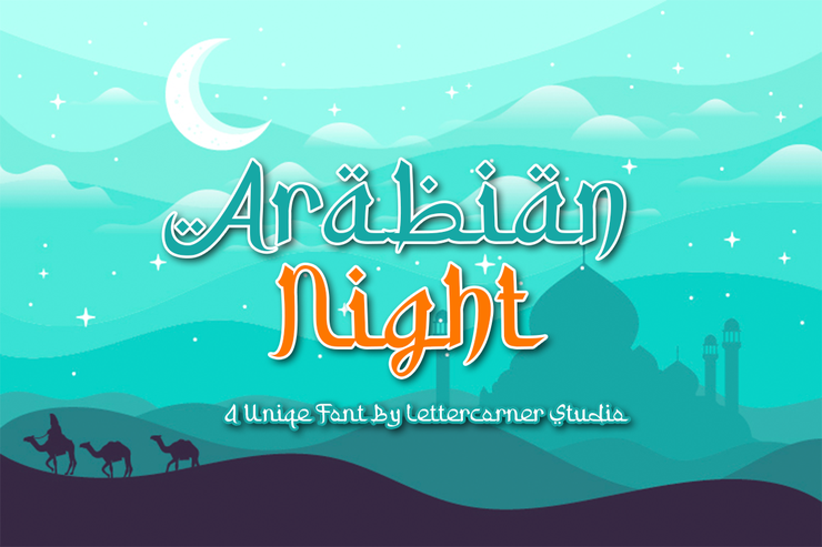 Arabian Night字体 1