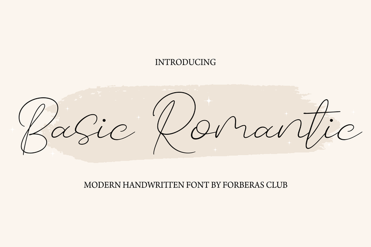 Basic Romantic字体 1