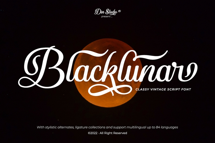 Blacklunar字体 1