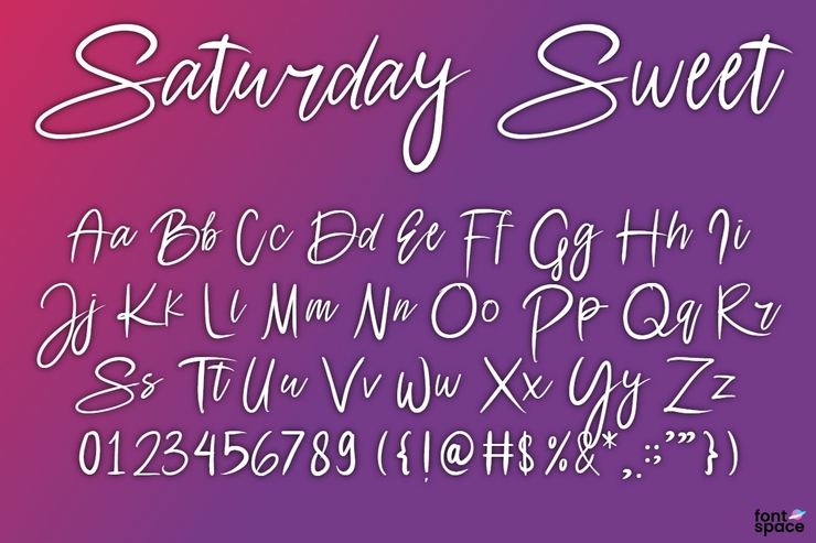 Saturday Sweet字体 1