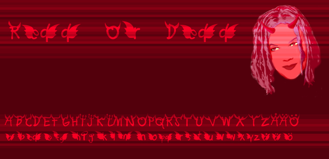 Redd or dedd字体 1