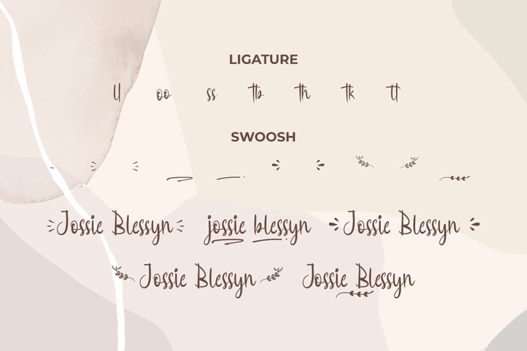 Jossie Blessyn字体 4