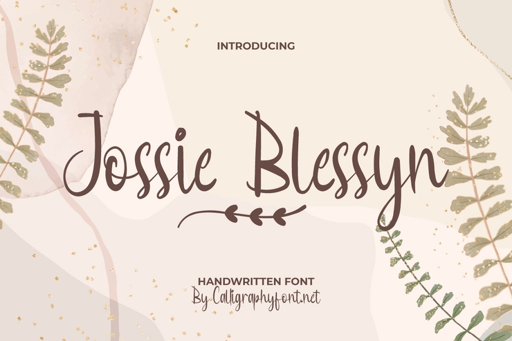 Jossie Blessyn字体 6