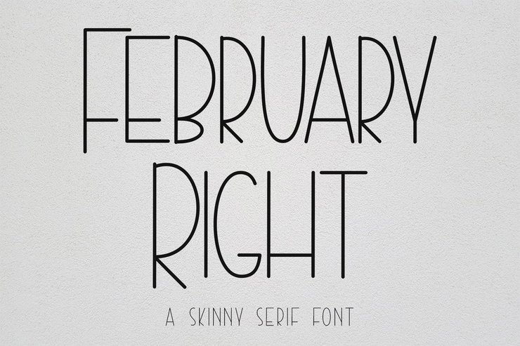 February Right -字体 1