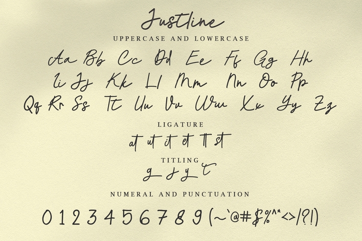 Justline字体 6