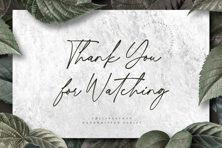 Collingethon字体 2