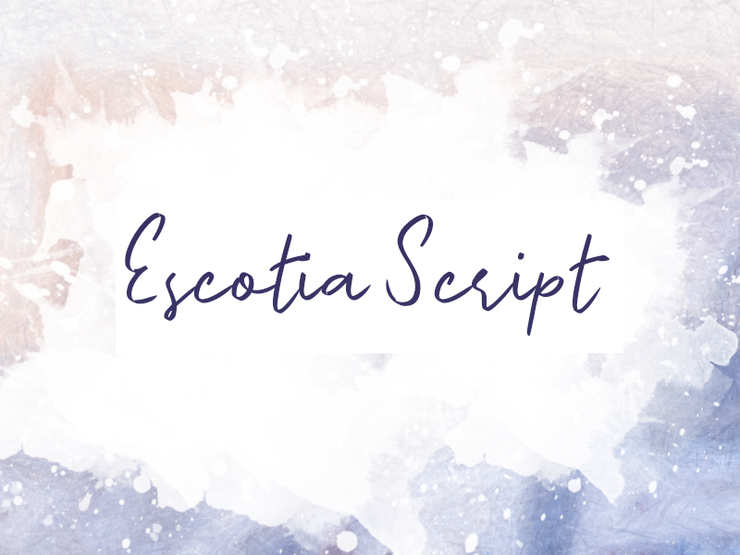 e Escotia cript字体 1