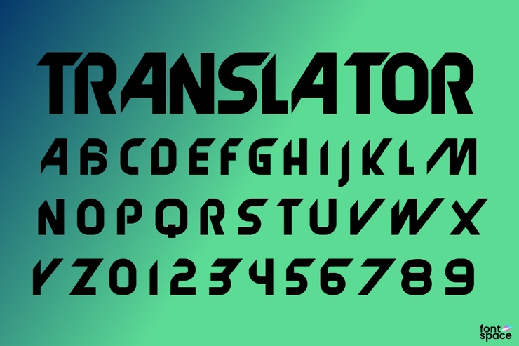 Translator字体 1