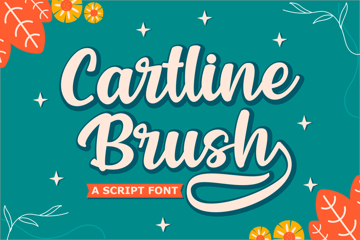 Cartline Brush字体 7