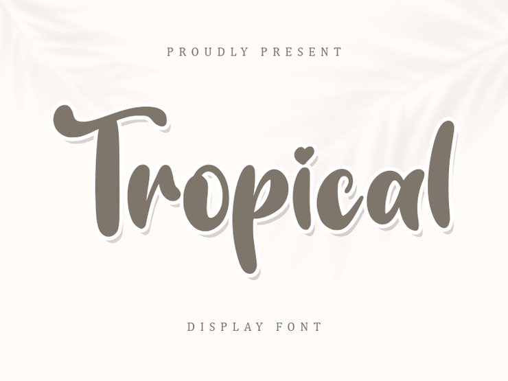 Tropical Display字体 8