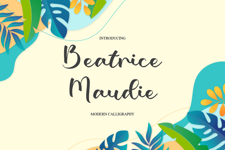 Beatrice Maudie字体 1
