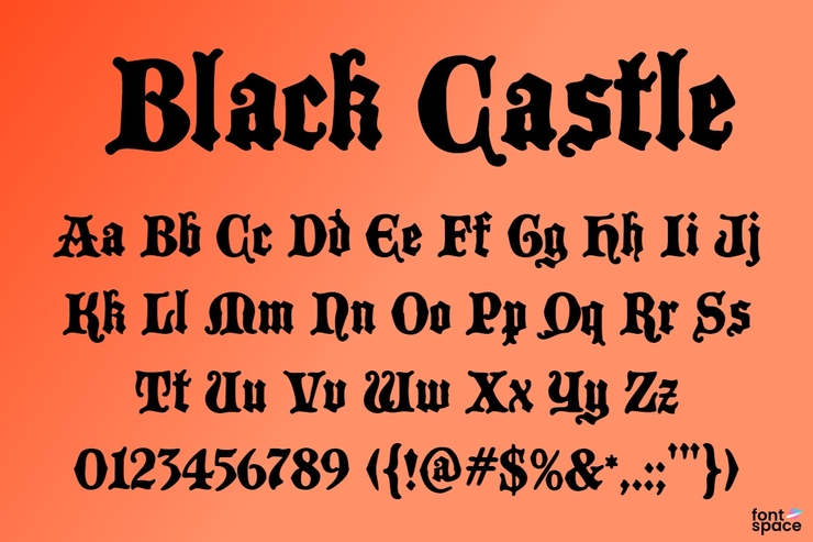 Black Castle MF字体 1