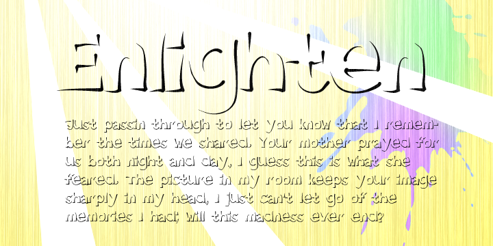 Enlighten 字体 1