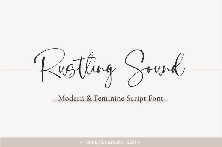 Rustling Sound字体 2