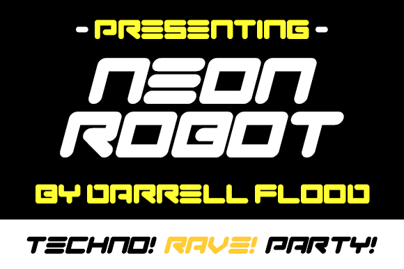 Neon Robot字体 2