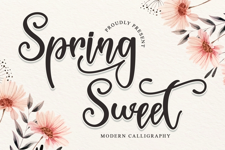 Spring Sweet字体 7