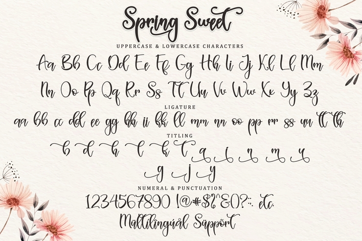 Spring Sweet字体 8