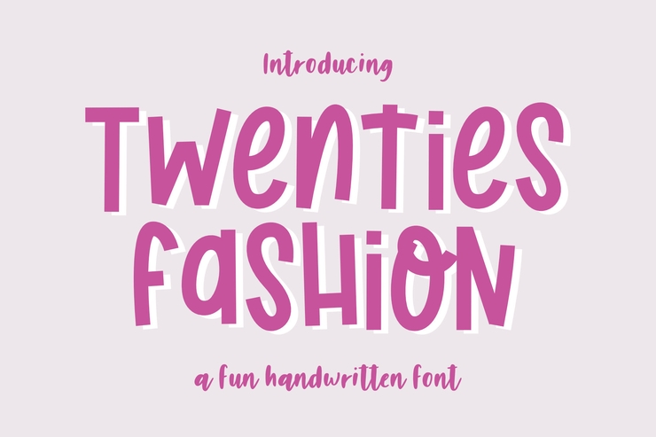 Twenties Fashion _ PERSONALUSE字体 4