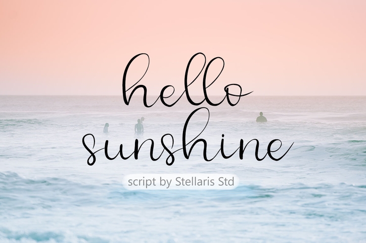 hello sunshine字体 1