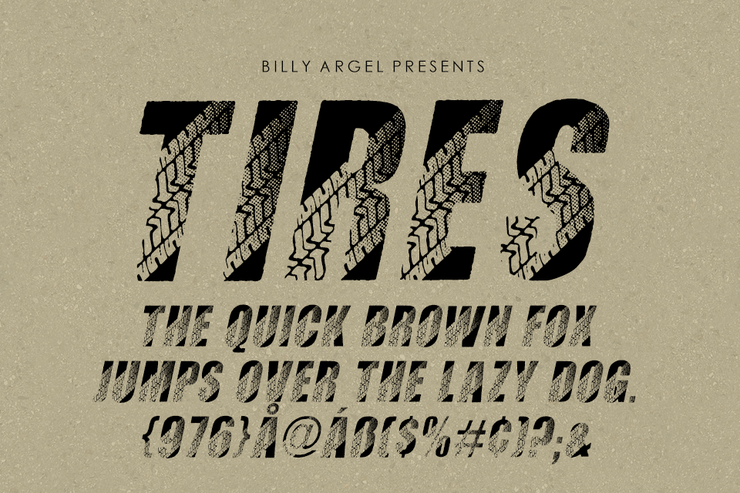 TIRES ITALIC字体 3