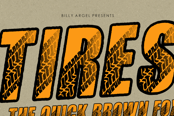 TIRES ITALIC字体 5