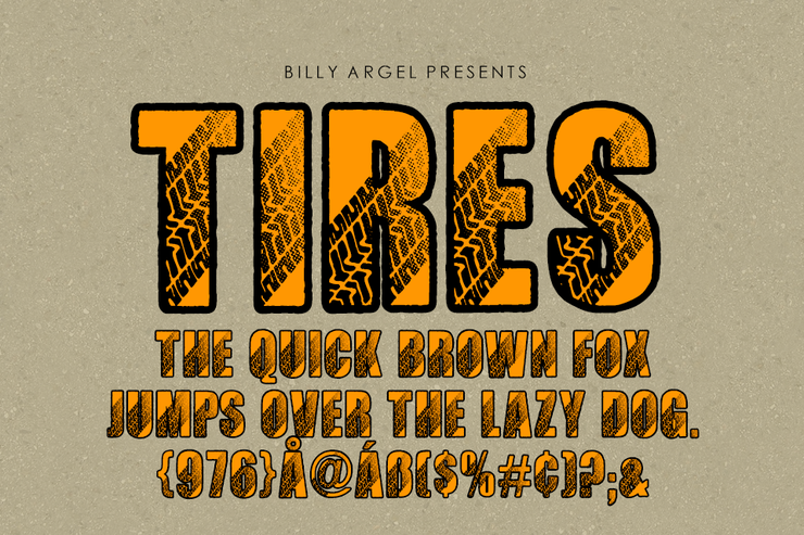 TIRES ITALIC字体 9
