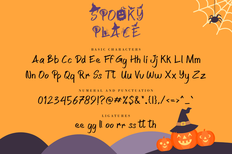 Spooky Place字体 3