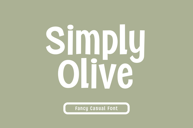 Simply Olive字体 1