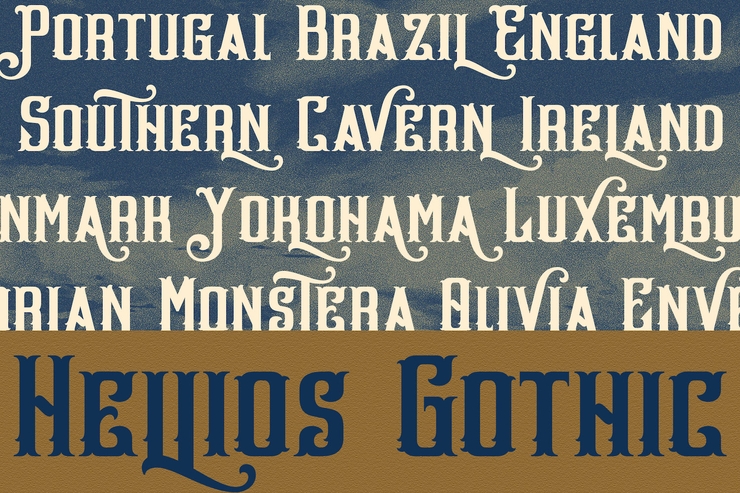 Hellios Gothic字体 4