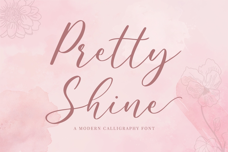 Pretty Shine字体 1