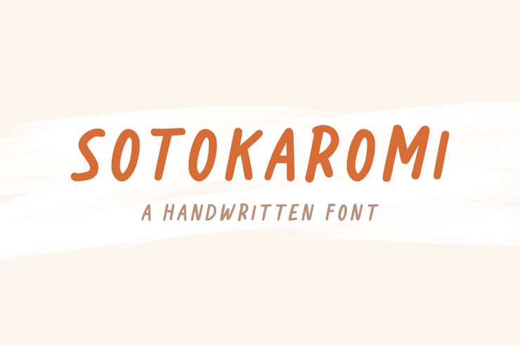 Sotokaromi Bold字体 4