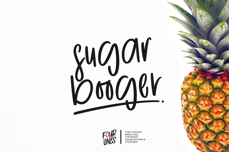 Sugar Booger字体 4
