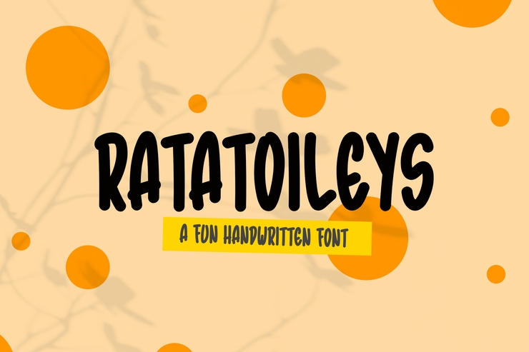Ratatoileys -字体 Handwritten字体 7