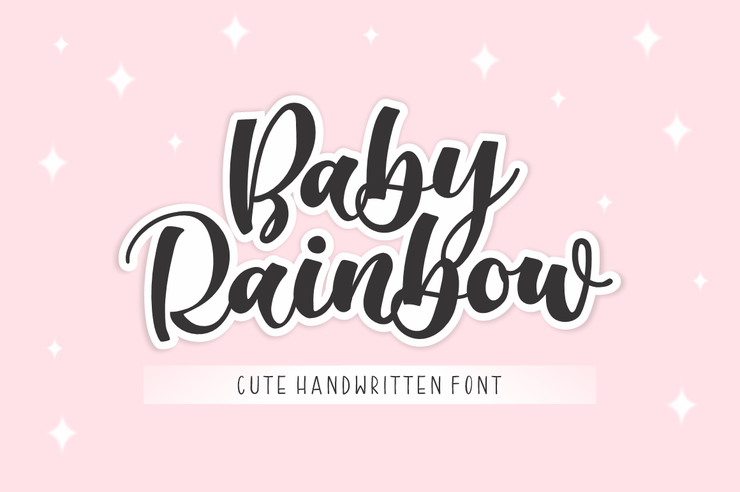Baby Rainbow字体 1