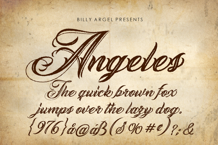 ANGELES ROUGH字体 1