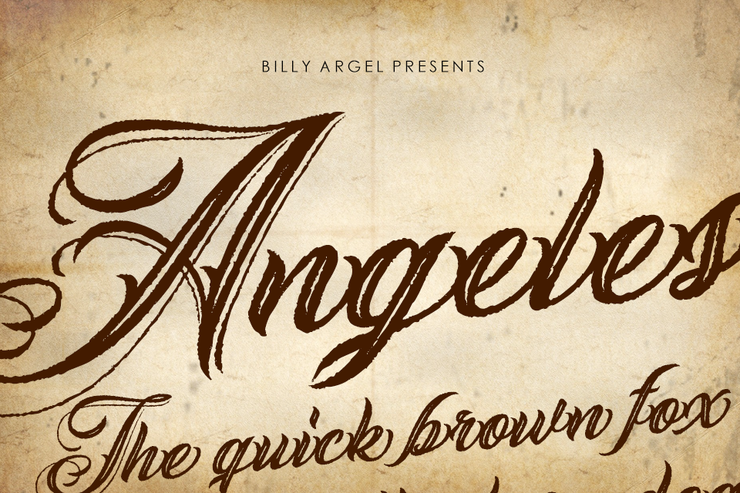 ANGELES ROUGH字体 2
