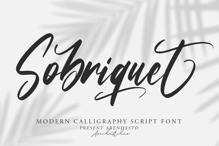 Sobriquet字体 3