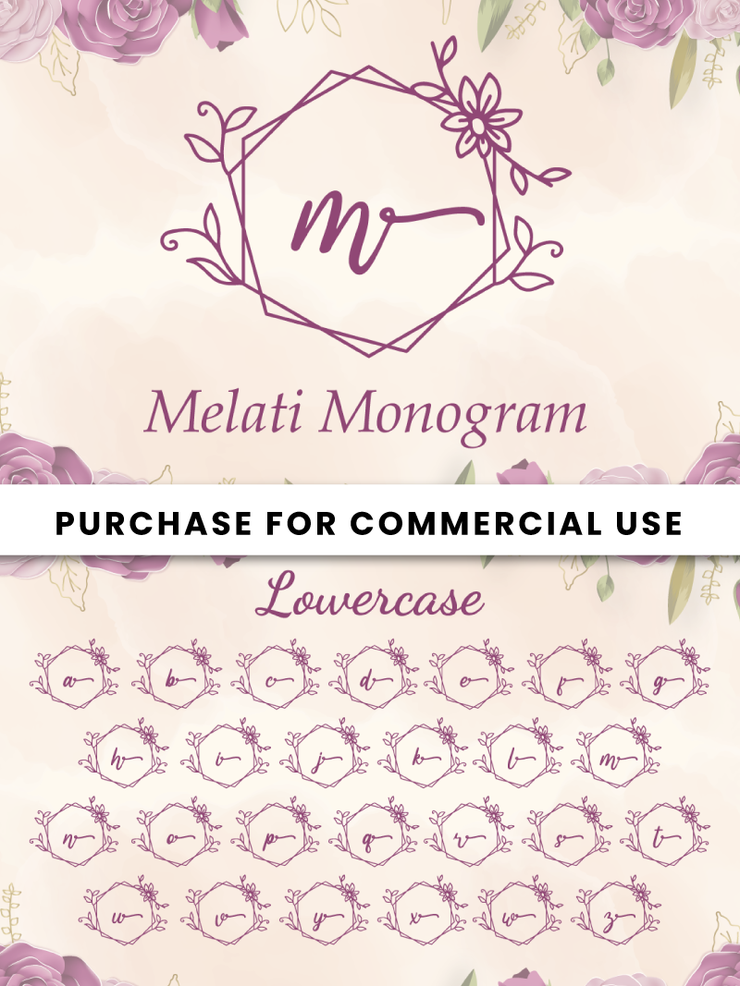 Melati Monogram字体 5