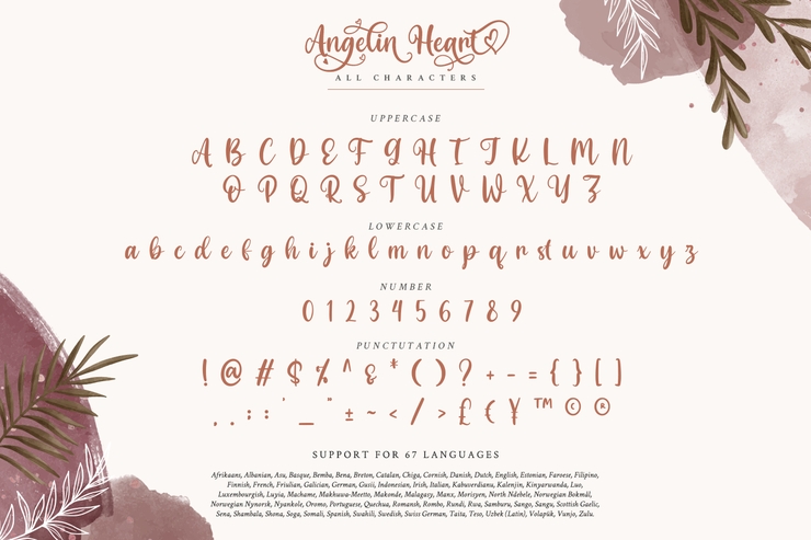 Angelin Heart字体 1